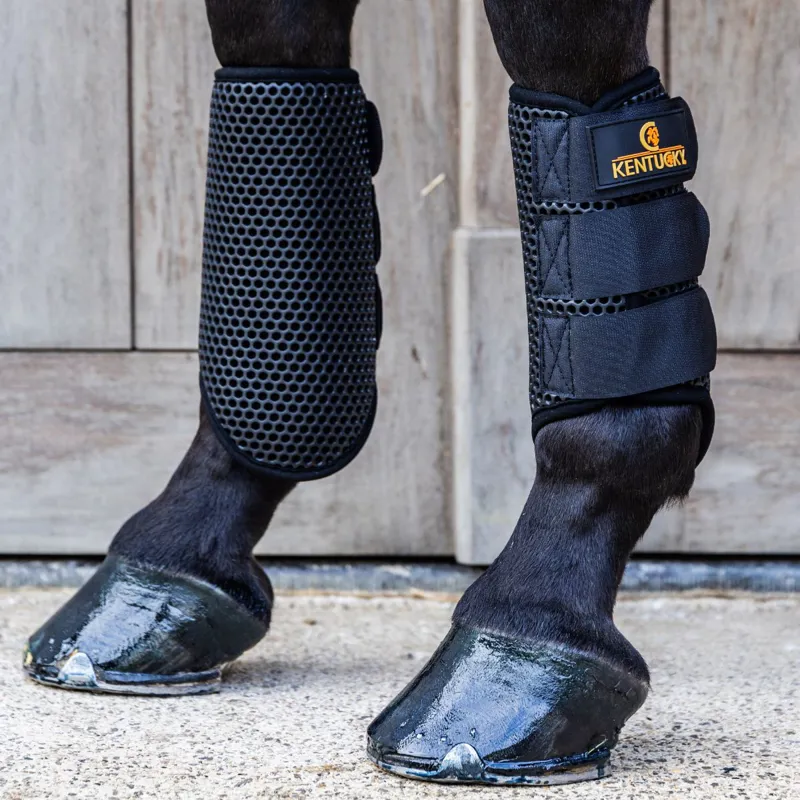 Kentucky ProAir Turnout Brushing Boots - Black-7