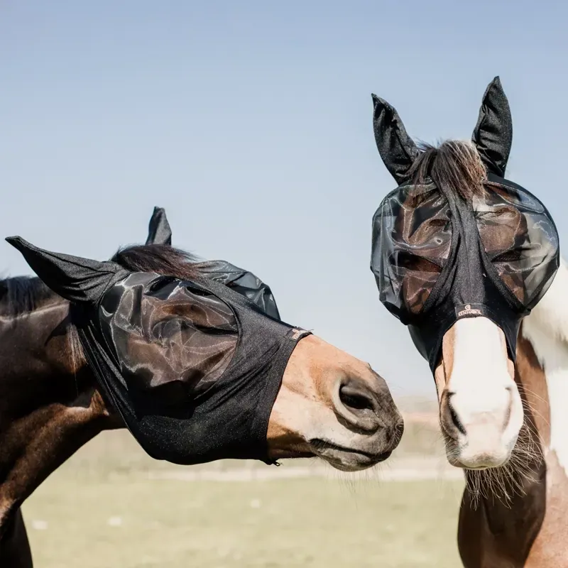 Kentucky Slim Fit Fly Mask - Black-7