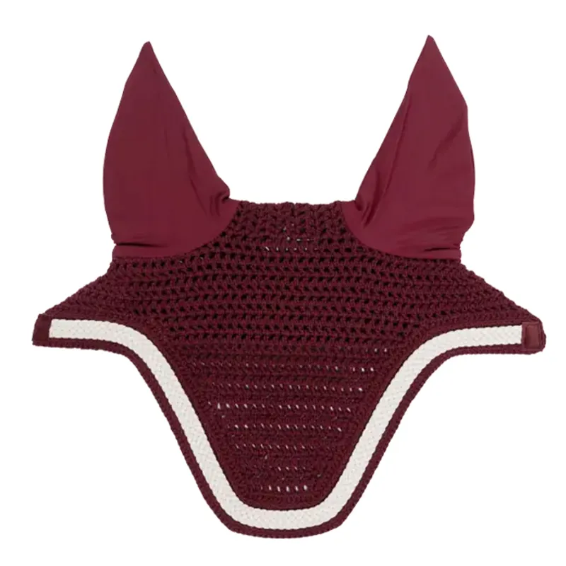 Kentucky Wellington Plaited Cord Soundless Ear Fly Veil - Bordeaux-2