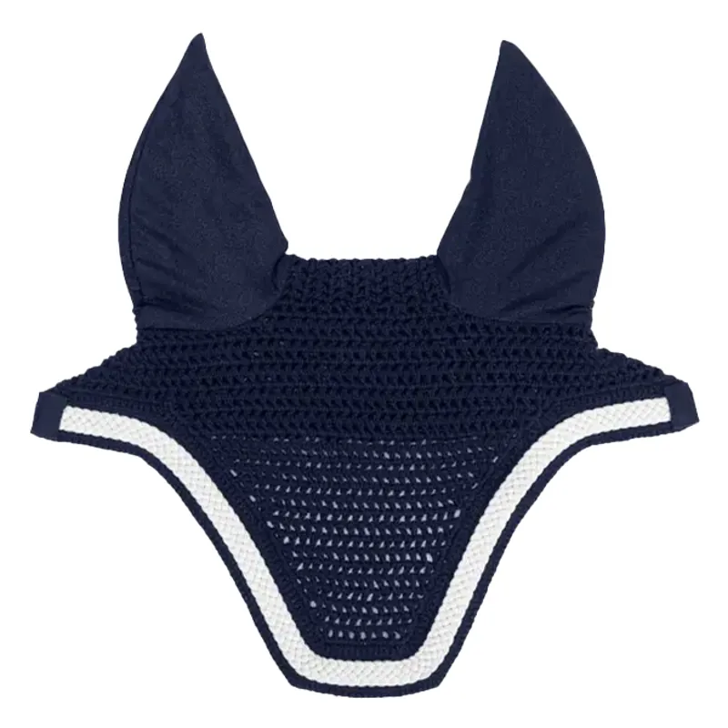 Kentucky Wellington Plaited Cord Soundless Ear Fly Veil - Navy-2