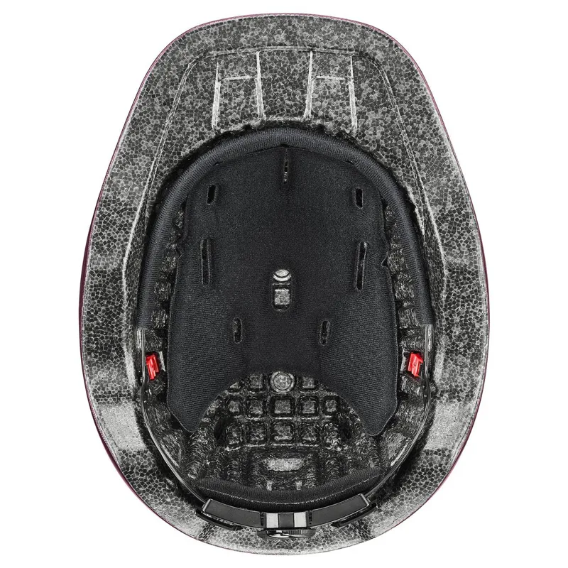 Uvex Kidoxx Dekor Riding Hat - Flower Pony/Shiny Burgundy-1