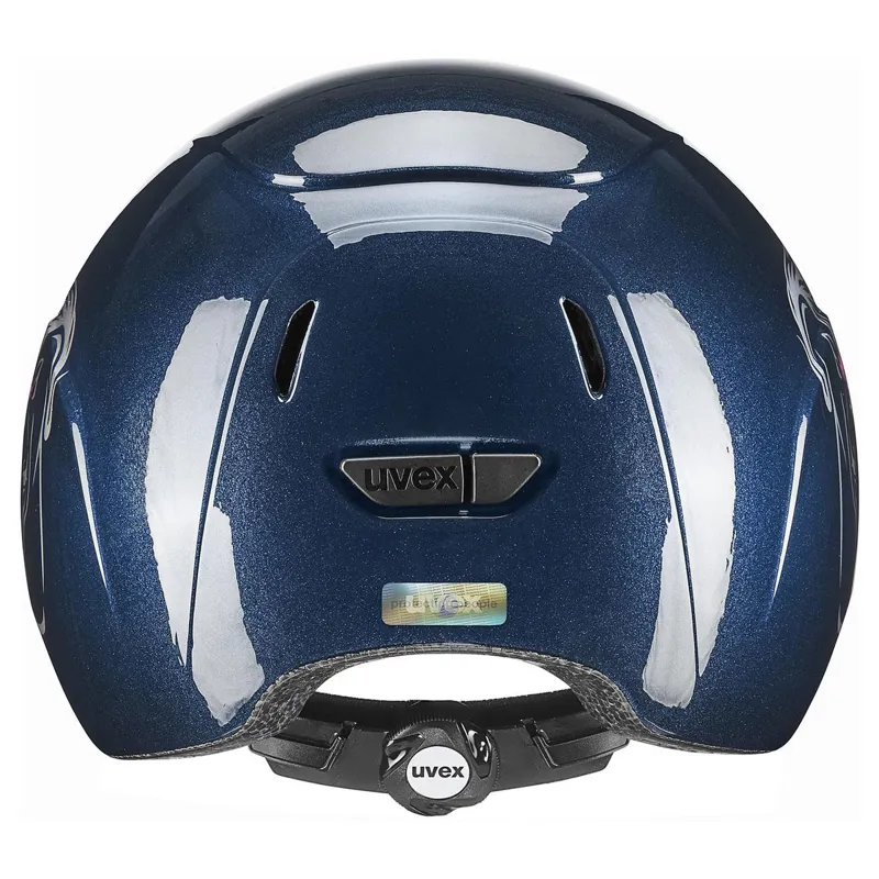 Uvex Kidoxx Dekor Riding Hat - Flower Pony/Shiny Navy-1