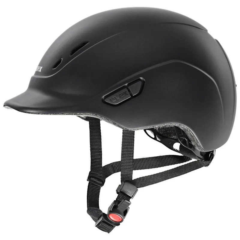 Uvex Kidoxx Matt Riding Hat - Matt Black
