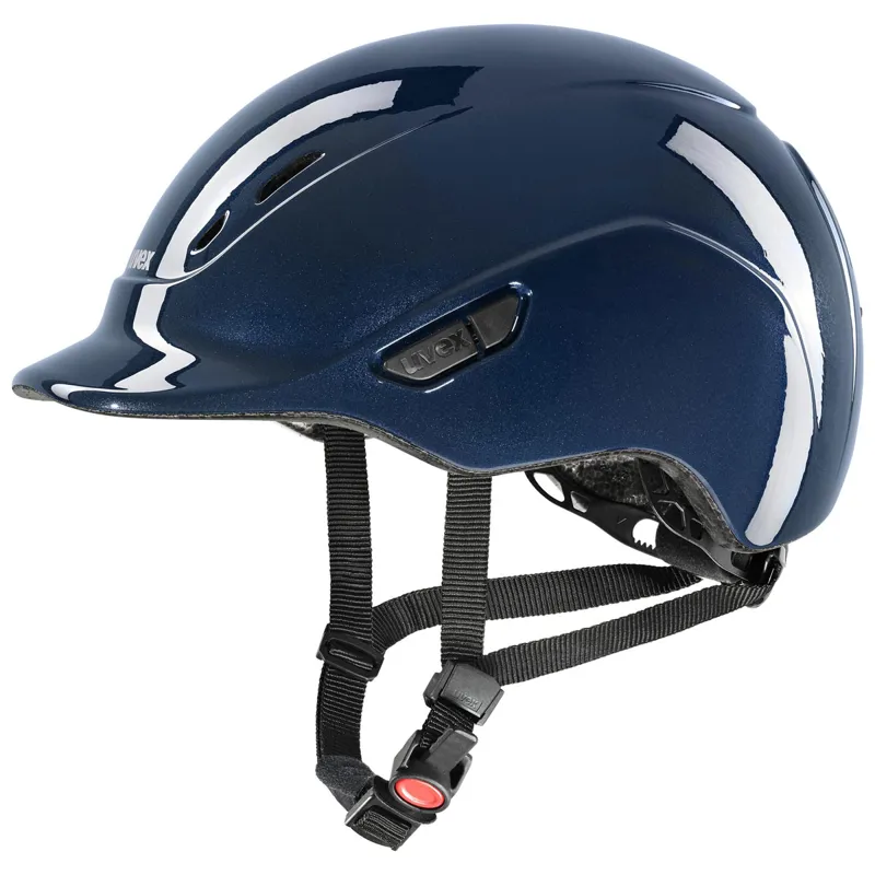 Uvex Kidoxx Shiny Riding Hat - Navy