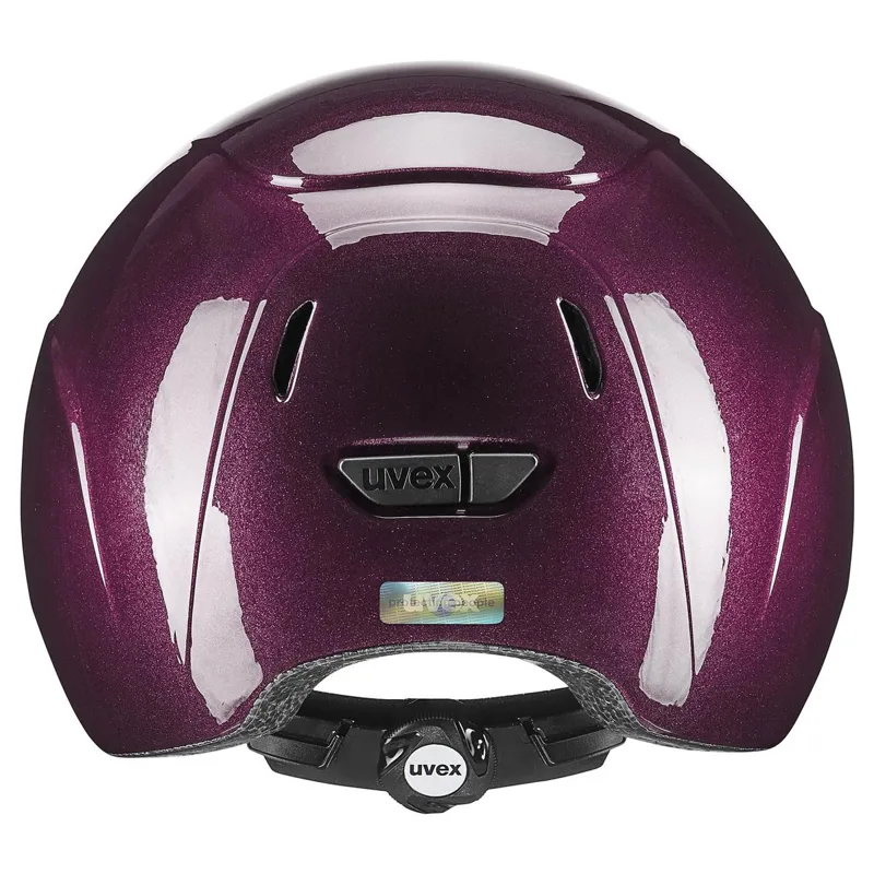 Uvex Kidoxx Shiny Riding Hat - Burgundy-1