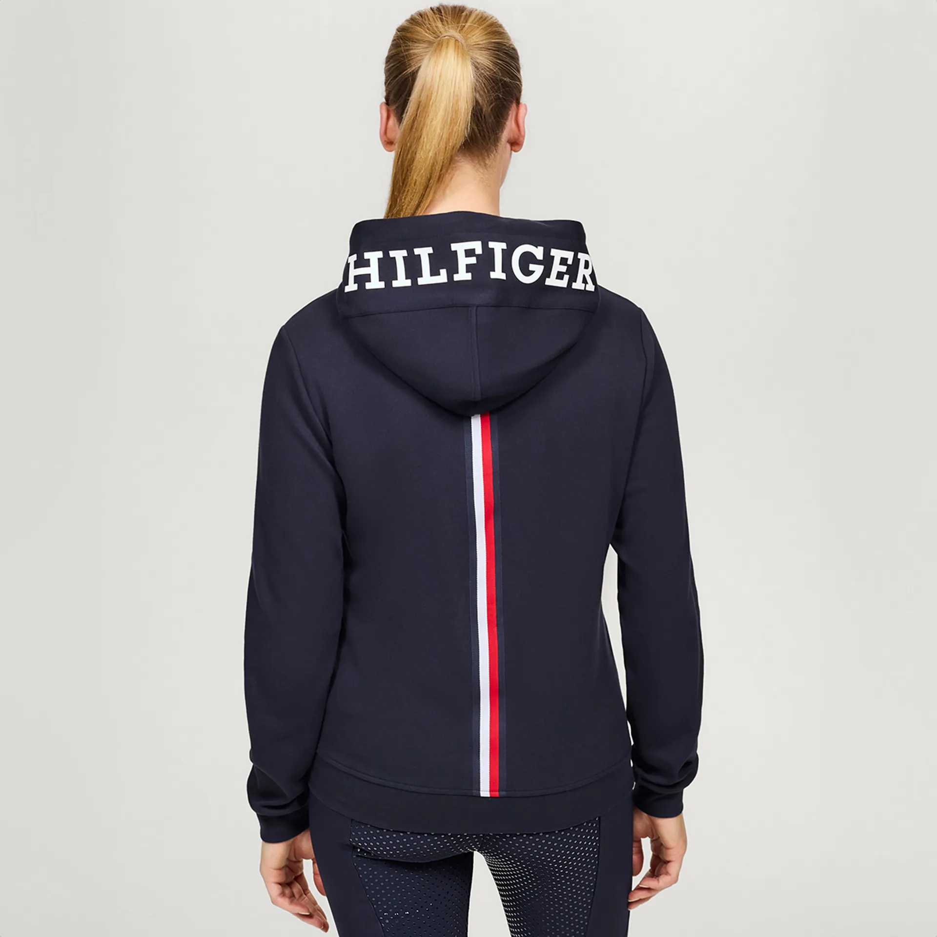 Tommy Hilfiger Kingston Ladies Zip Up Hoodie Desert Sky