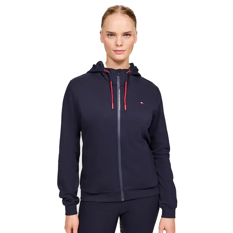 Tommy Hilfiger Kingston Ladies Zip Up Hoodie - Desert Sky
