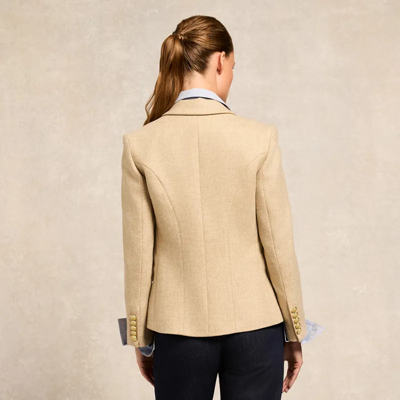 Holland Cooper Knightsbridge Ladies Blazer - Oatmeal-3