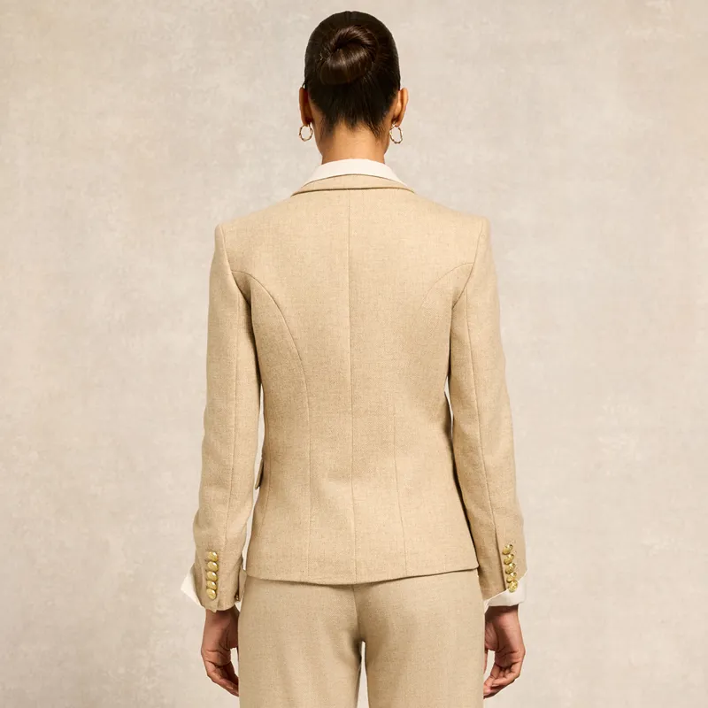 Holland Cooper Knightsbridge Ladies Blazer - Oatmeal-6