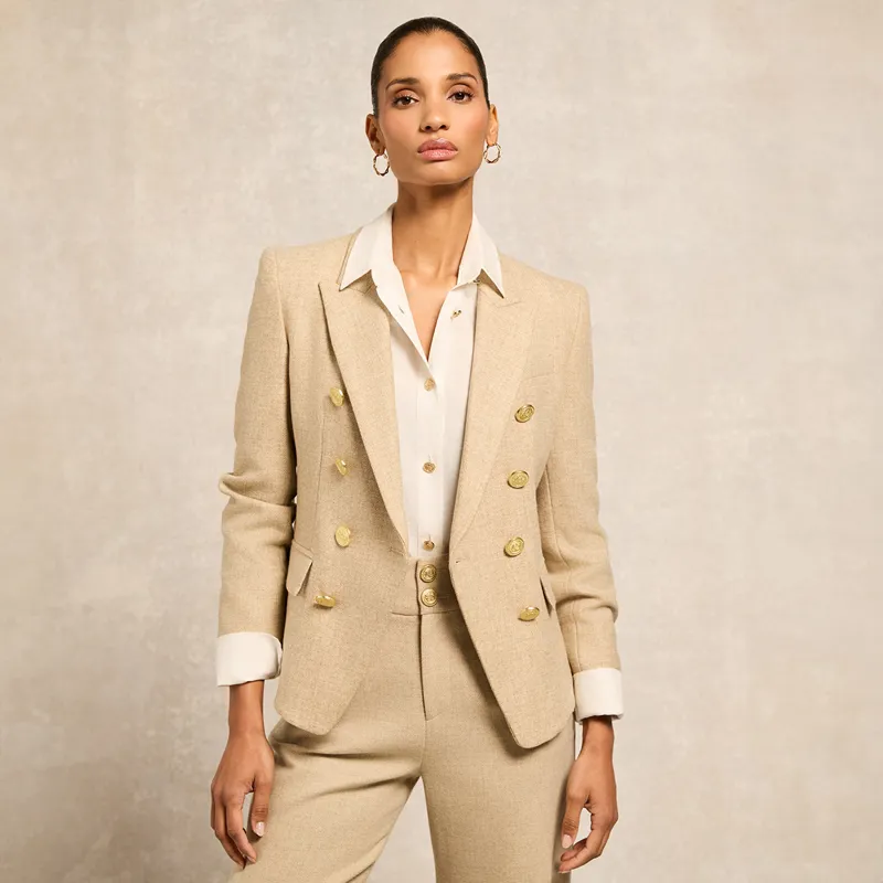 Holland Cooper Knightsbridge Ladies Blazer - Oatmeal