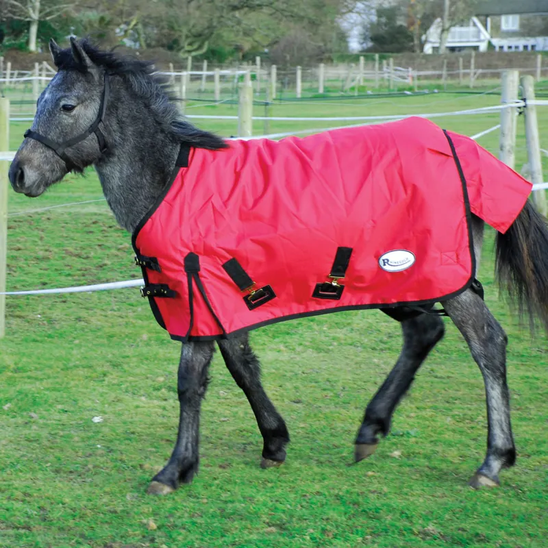 Rhinegold Konig Foal/Small Pony 200g Turnout Rug - Red