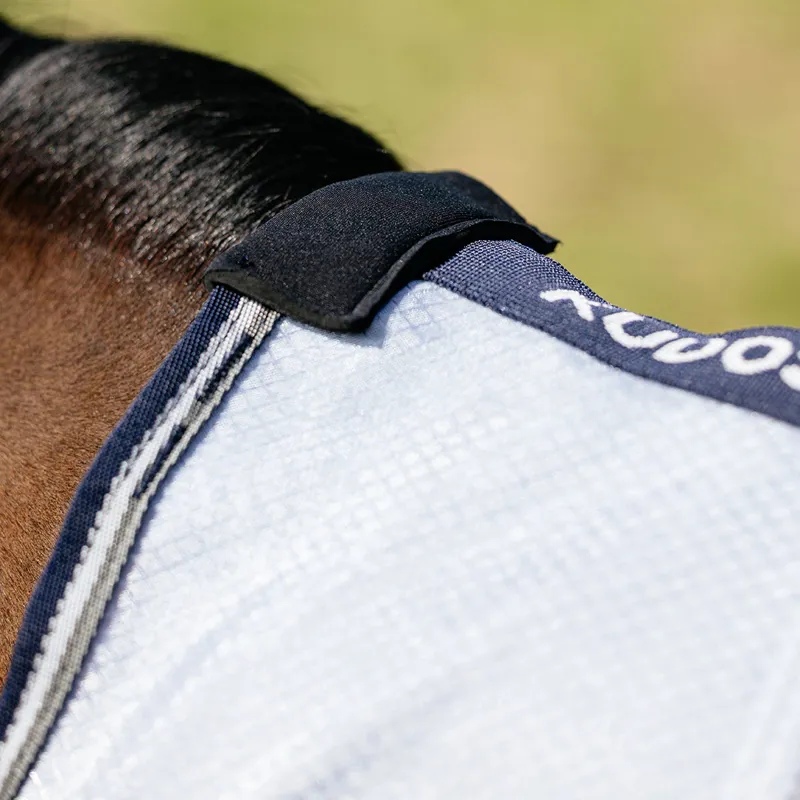 LeMieux Kudos AeroGuard Detachable Neck Fly Rug - Silver-8