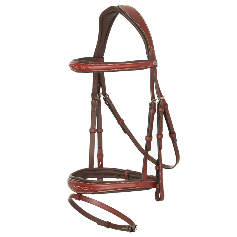 LeMieux Kudos Competition Flash Bridle - Chestnut