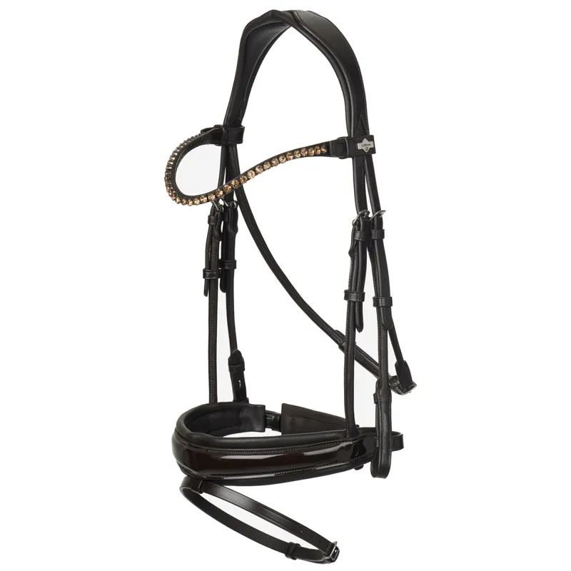 LeMieux Kudos Patent Dressage Bridle - Brown