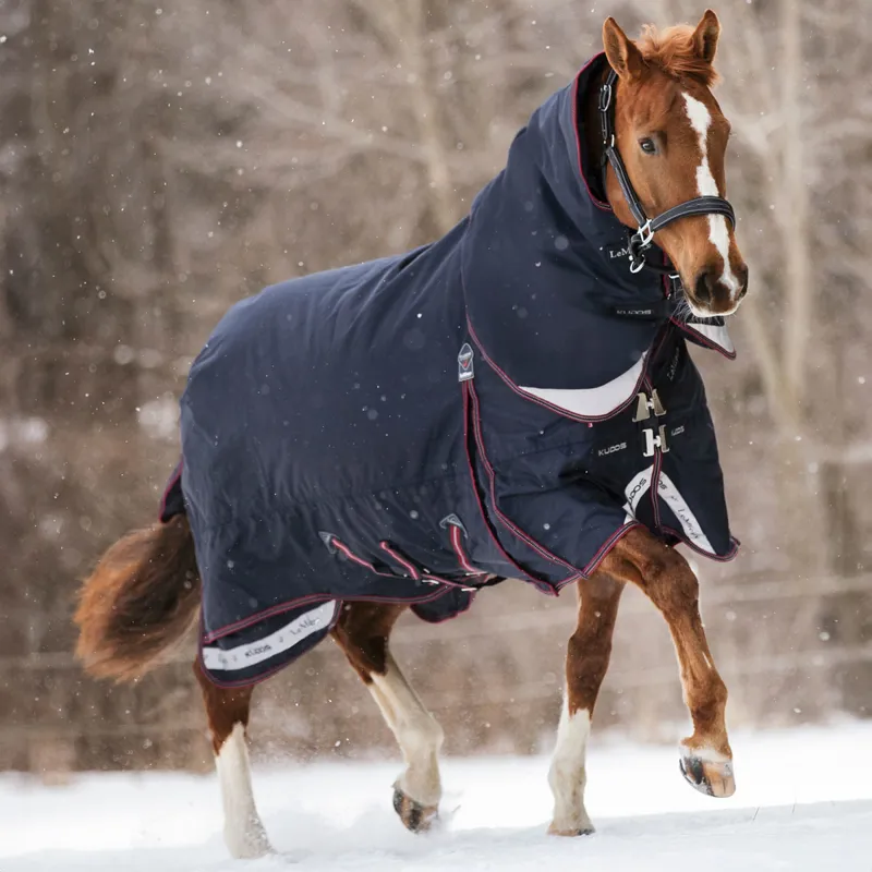 LeMieux Kudos 200g Detachable Neck Turnout Rug - Navy