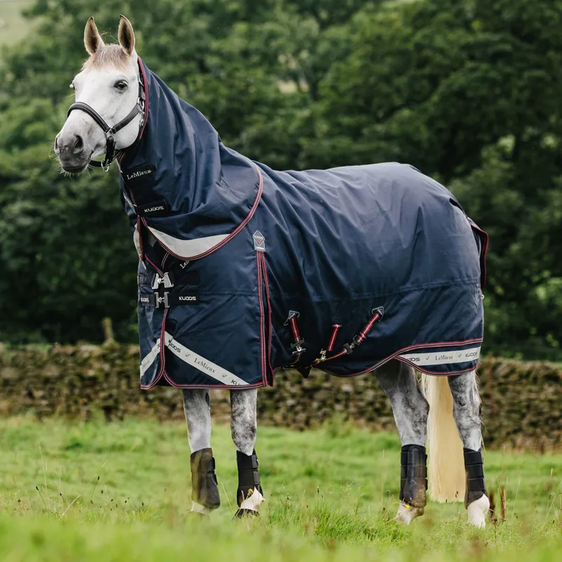 LeMieux Kudos 50g Detachable Neck Turnout Rug - Navy