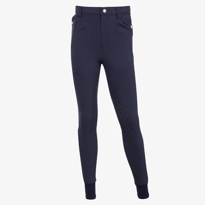LeMieux Young Rider Knee Grip Boys Breeches - Navy-1