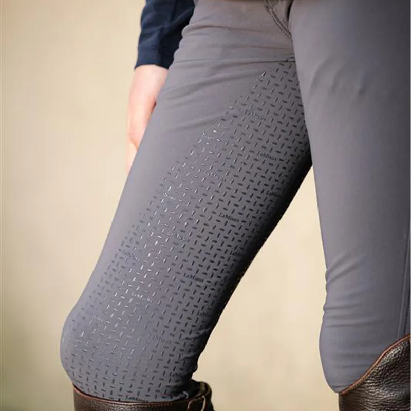 LeMieux Freya Pro Full Grip Junior Breeches - Grey-2
