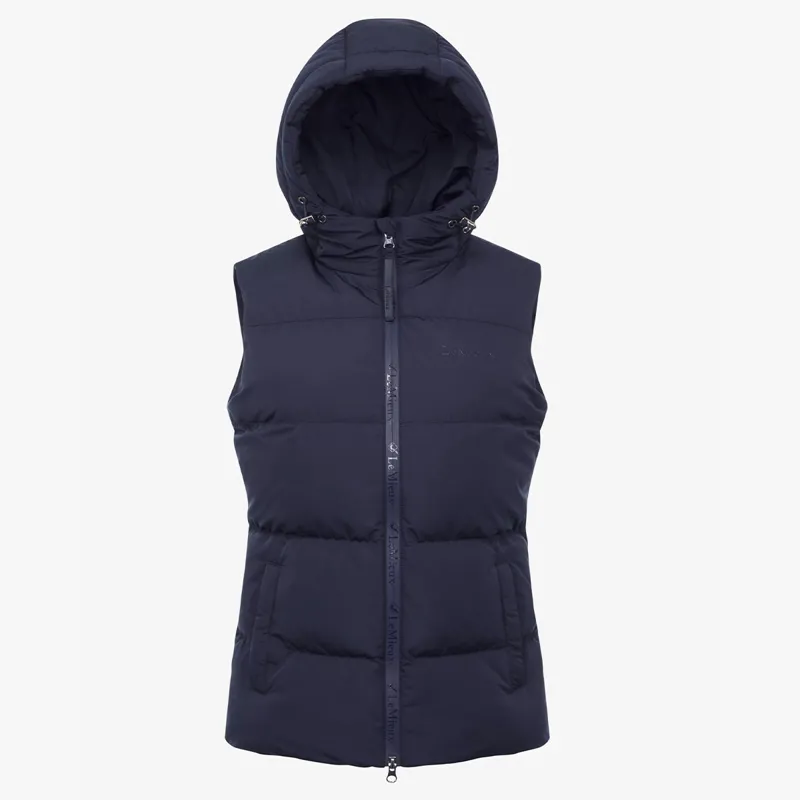 Camel Contrast Front Puffer Gilet - Mikenzie