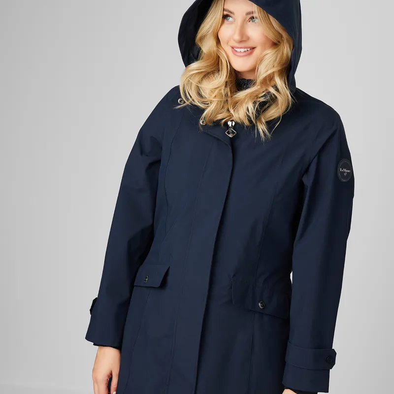 LeMieux Amelie Ladies Lightweight Long Riding Jacket - Navy-8