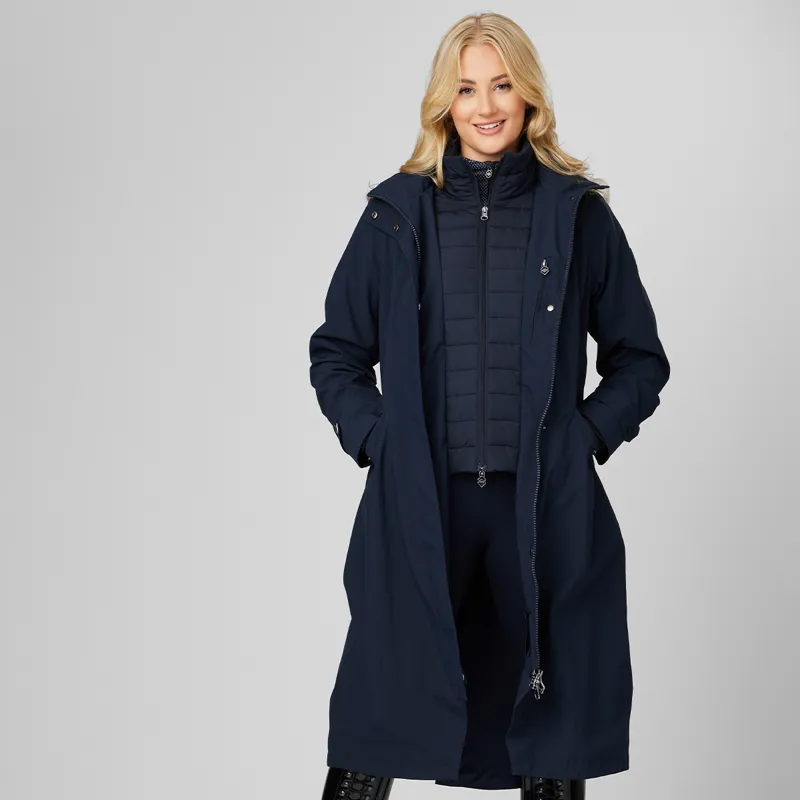 LeMieux Amelie Ladies Lightweight Long Riding Jacket - Navy-3