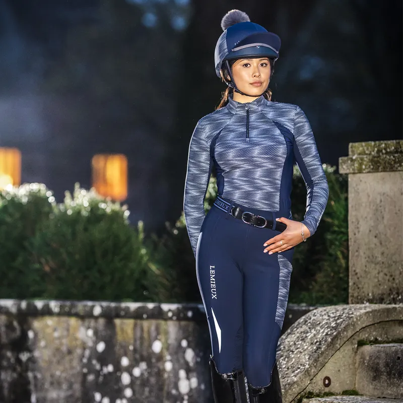 LeMieux Eleanor Reflective Ladies Base Layer - Navy-7