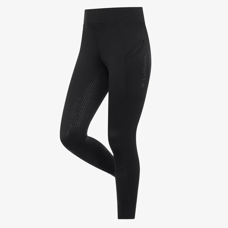LeMieux Brushed Pull On Full Grip Ladies Winter Riding Tights 