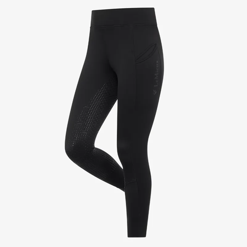 LeMieux Brushed Pull On Full Grip Ladies Winter Riding Tights