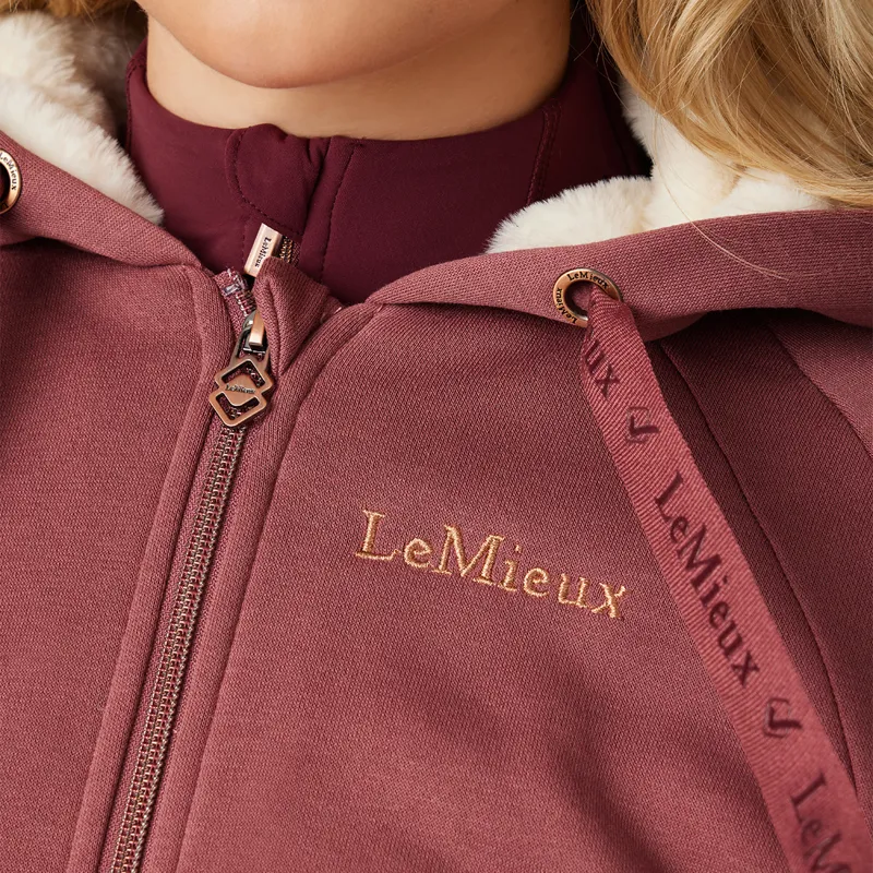 LeMieux Sherpa Lined Ladies Hoodie - Orchid-6