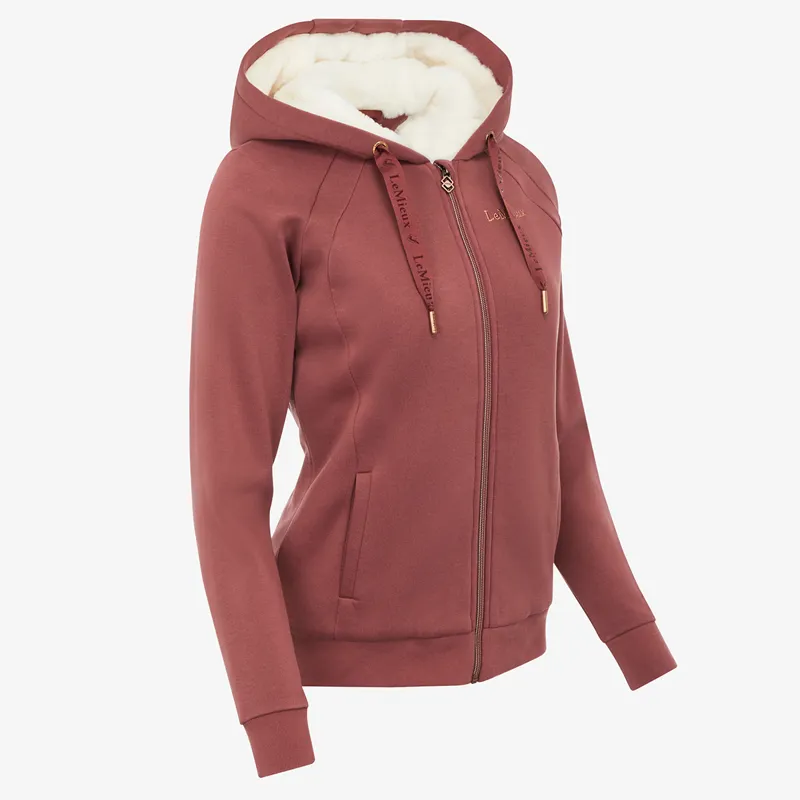 LeMieux Sherpa Lined Ladies Hoodie - Orchid-1