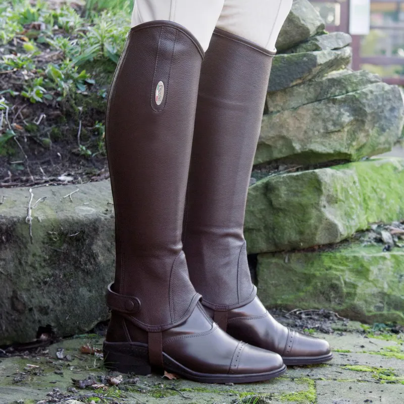 Brogini Vicenza Leather Gaiters - Brown