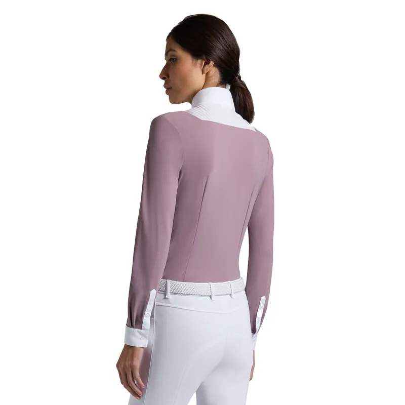 Cavalleria Toscana Womens Long Sleeve Jersey Show Shirt - Grape Shake-2