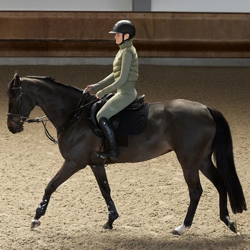 Aztec Diamond Lightweight Ladies Gilet - Sage-13