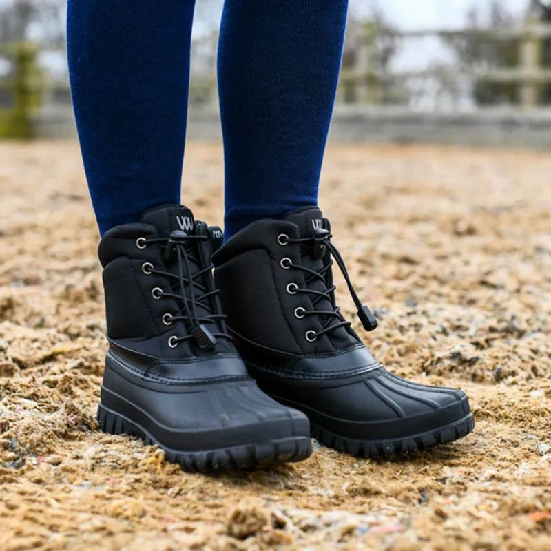 Woof Wear Laced Yard Boots - Black-2