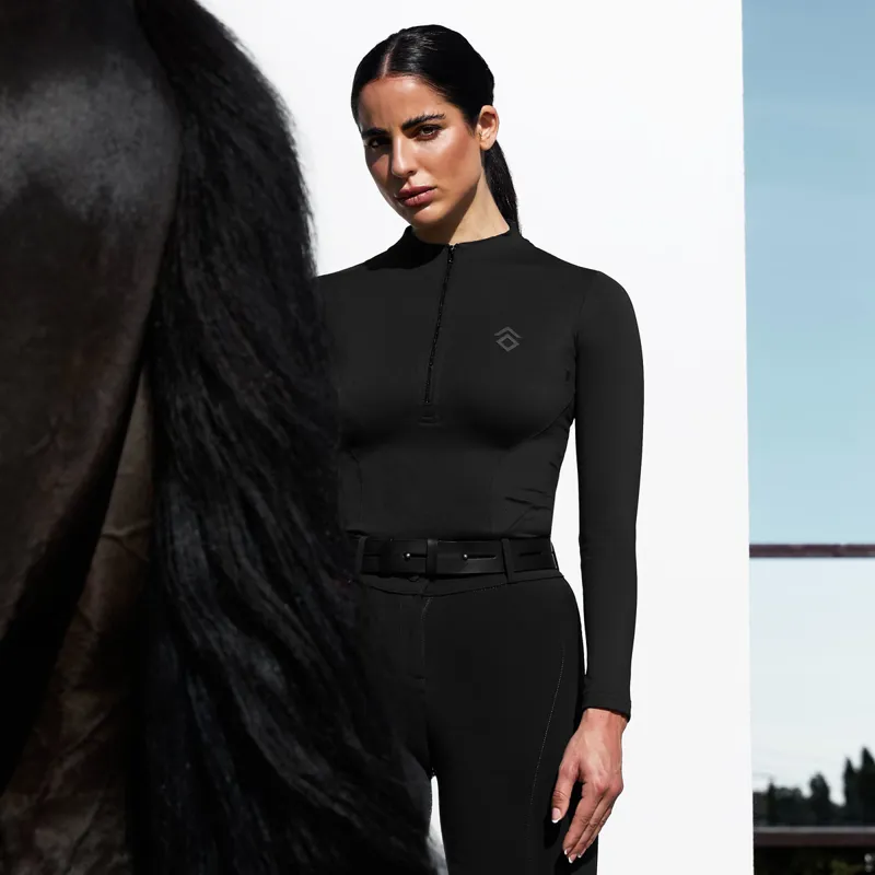 Aztec Diamond Core Long Sleeve Womens Base Layer - Black-9