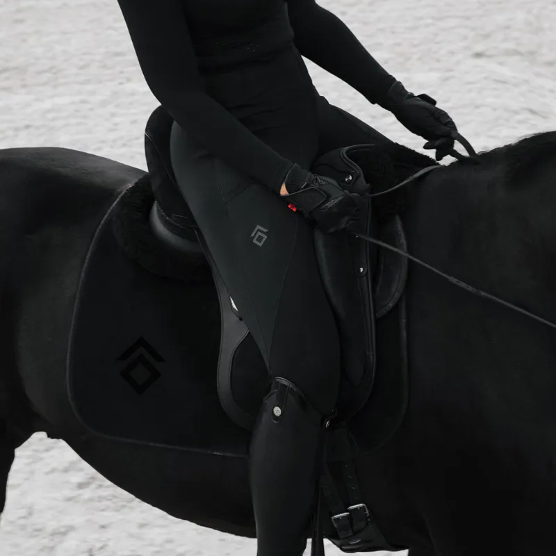 Aztec Diamond Core Full Grip Ladies Riding Leggings - Black-7