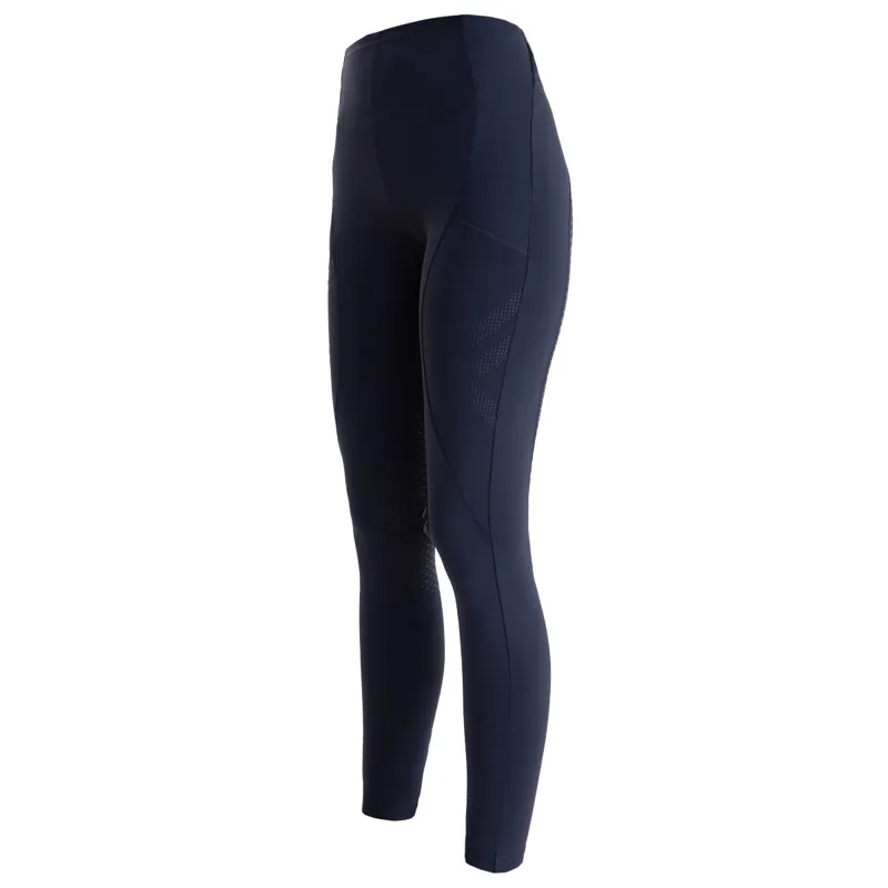 Aztec Diamond Core Full Grip Ladies Riding Leggings - Navy-1