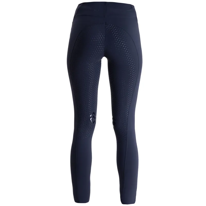 Aztec Diamond Core Full Grip Ladies Riding Leggings - Navy-3