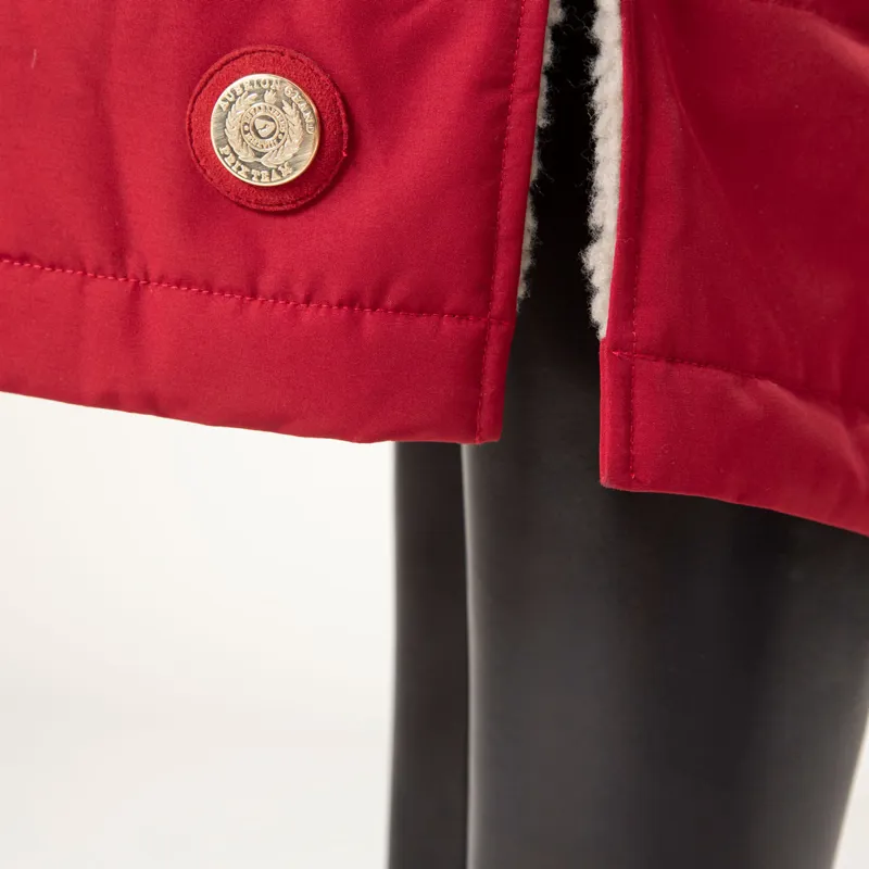 Aubrion Team All Weather Ladies Waterproof Robe - Red-8