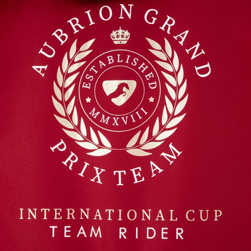 Aubrion Team All Weather Ladies Waterproof Robe - Red-3