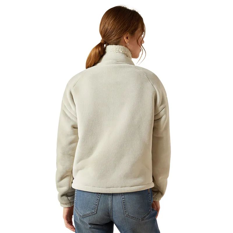 Ariat Lafayette Full Zip Womens Sweatshirt - Pelican-2