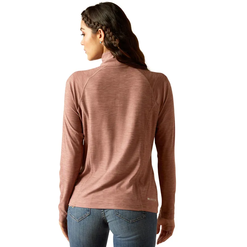 Ariat Laguna 2.0 1/4 Zip Ladies Top - Twilight Mauve-1