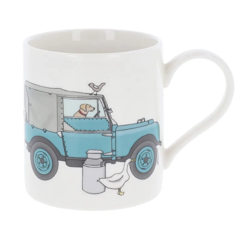 Emma Lawrence Mug - Landrover Pale Blue