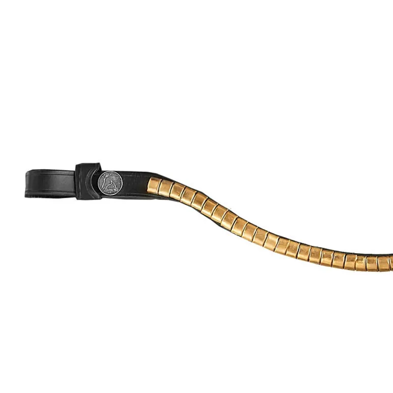 Finesse Large Clincher Browband - Gold/Black