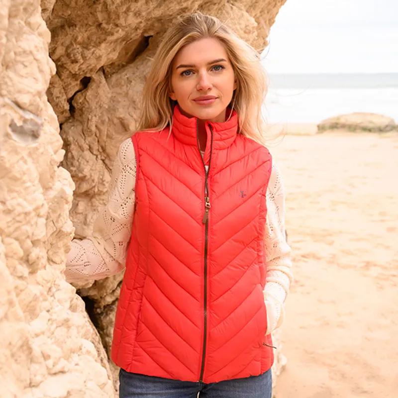 Lighthouse Laurel Ladies Gilet - Sugar Coral-5