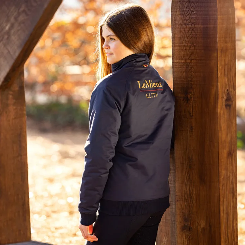 LeMieux Young Rider Elite Team Junior Waterproof Jacket - Navy-6