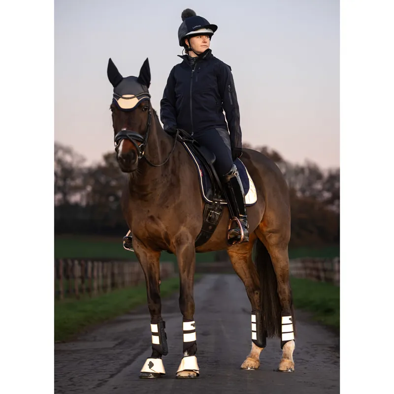 LeMieux Grafter Brushing Boots - Silver Reflective-2