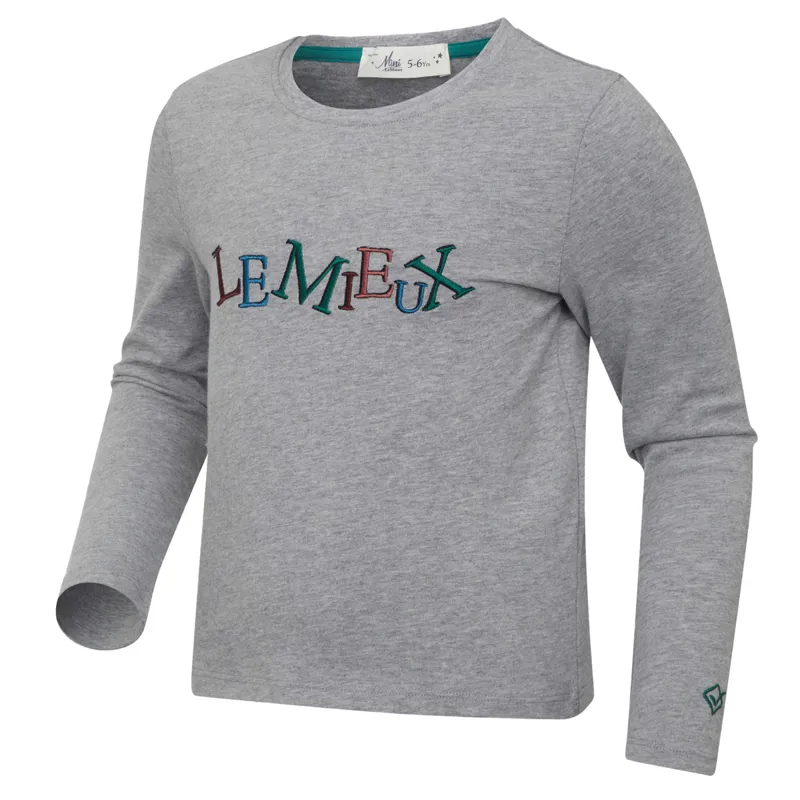 LeMieux Mini Jamie Junior Long Sleeve Tee - Grey-2