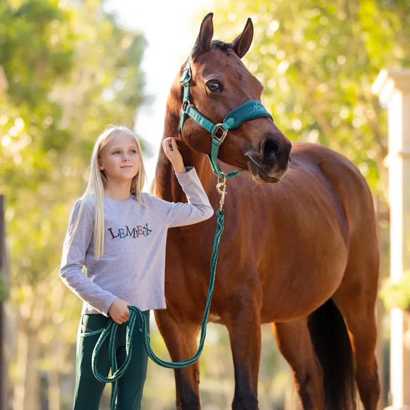 LeMieux Mini Jamie Junior Long Sleeve Tee - Grey-5