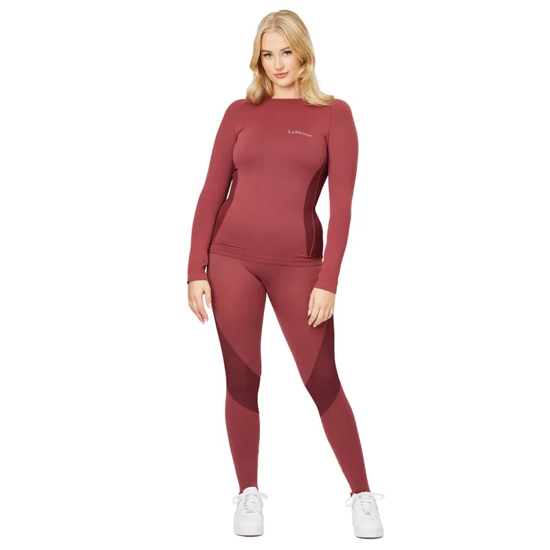 LeMieux Thermal Ladies Leggings - Orchid-2